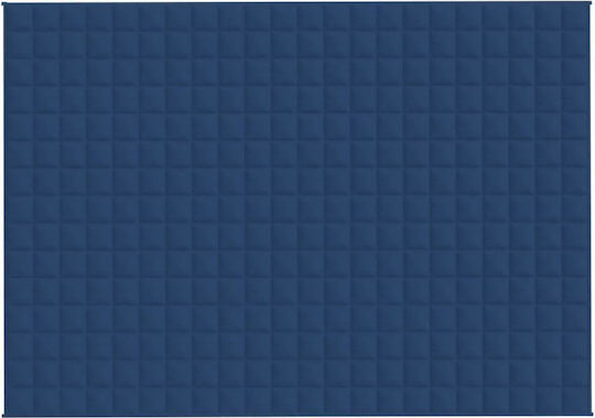 vidaXL Pătură De Gravitație Simplă 155x220cm Albastră
