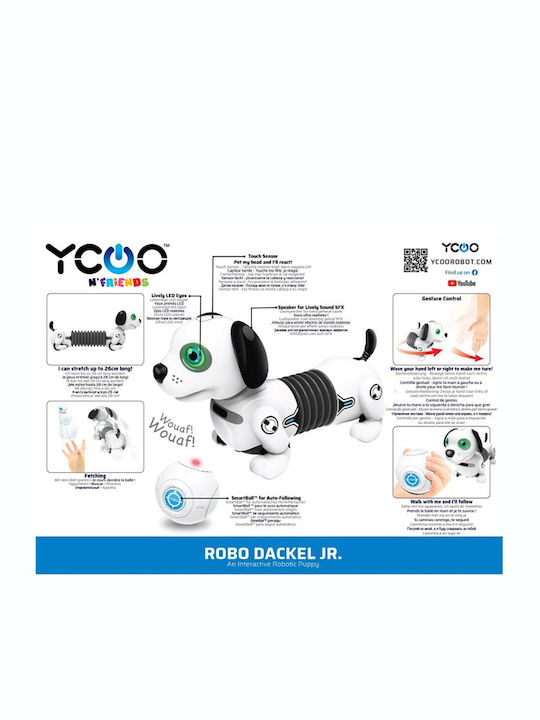 Lumânare De Paște Cu Jucărie Ycoo Robo Dackel Junior Robot Cățeluș Telecomandat Pentru Vârsta 5+ Ani Silverlit