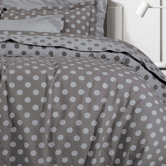 Greenwich Polo Club Duvet Cover Set Cotton Single with Pillowcase 160x240 2142 Gray