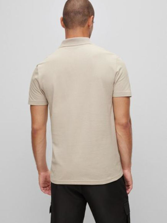 Hugo Boss Ανδρικό T-shirt Polo Μπεζ