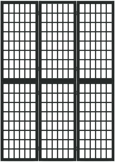 vidaXL Διακοσμητικό Παραβάν Ξύλινο με 3 Φύλλα 120x170cm