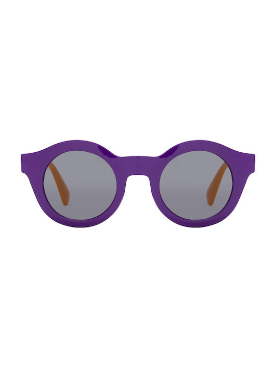 Colori Sunglasses with Purple Acetate Frame and Black Lenses SS9723-01