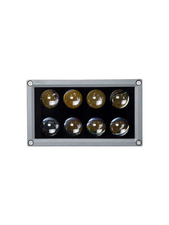 GloboStar Flood-Dena Outdoor Floor Lamp LED Wall Washer 16W with Natural White Light IP67 White