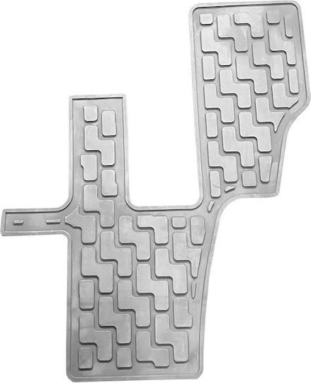Set of Front and Rear Mats 6pcs Tray Type for BMW X5 / X6 Gray