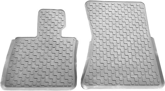 Set of Front and Rear Mats 6pcs Tray Type for BMW X5 / X6 Gray