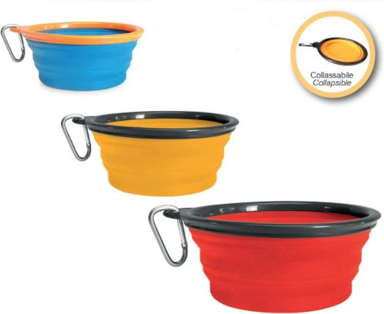 Camon Bowl Silicone Food for Dog 350ml Multicolour