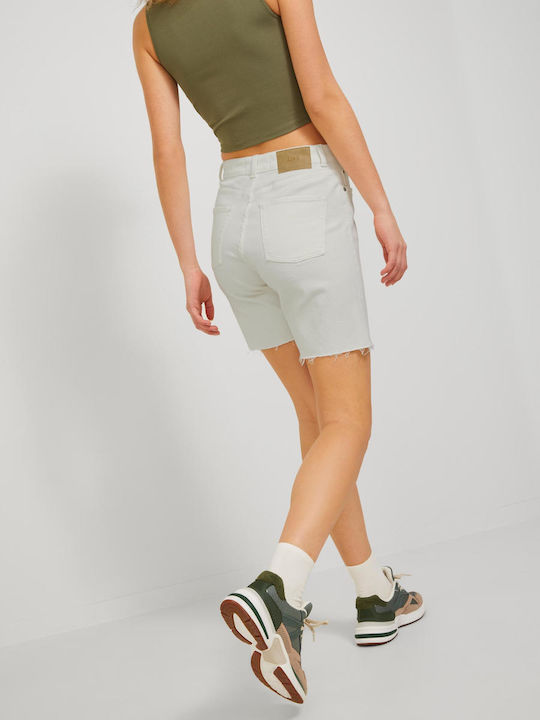 Damen Bermuda Jean Weiß