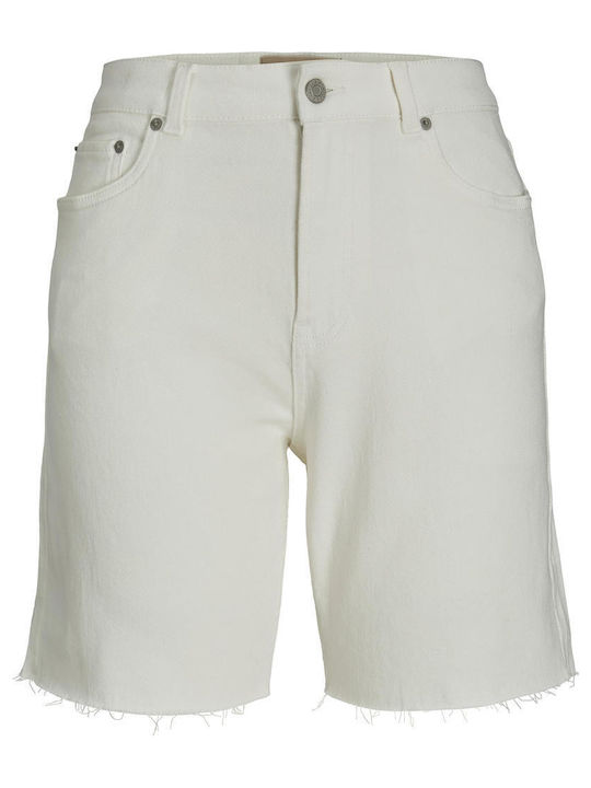 Damen Bermuda Jean Weiß