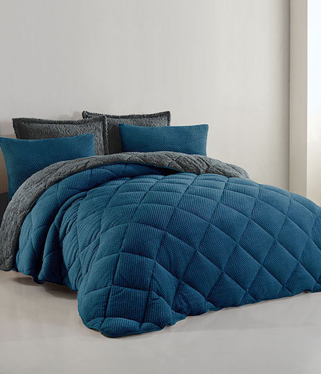 Dimcol Комбинирано одеяло Куин сайз 220x240бр 1860 B18 Dark Blue
