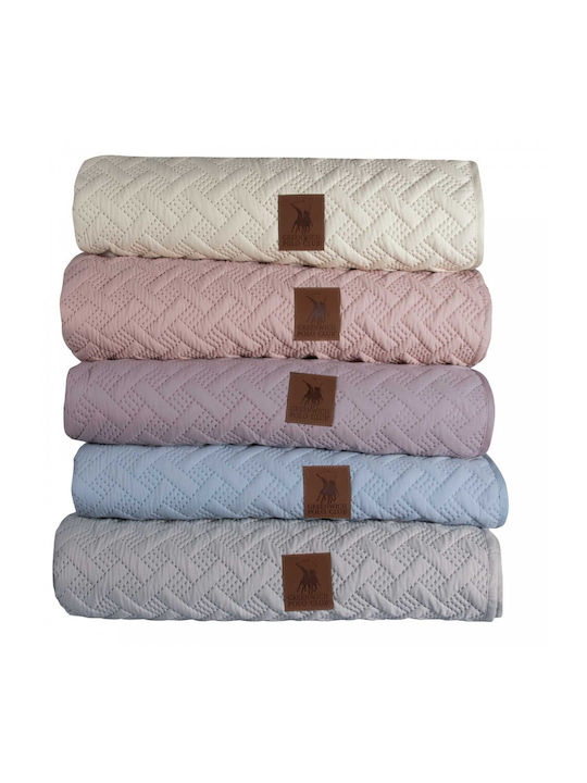 Greenwich Polo Club 3408 Coverlet Queen Size Microfiber Sky Blue 220x240cm