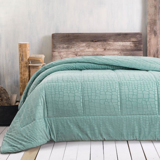Rythmos Комбинирано одеяло Единично 160x220бр Croco Aqua 760 г/м²Gsm