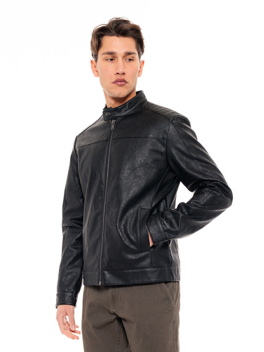 Jacke aus Kunstleder Schwarz
