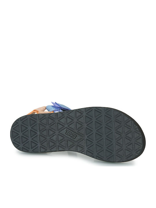 Women's Flat Sandals Sporty Flatforms Metallic Lilac Multi