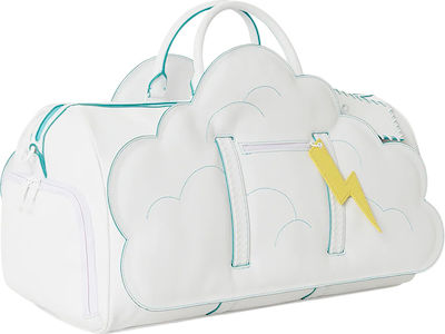 Sprayground Σακ Βουαγιάζ Cloud Duffle με μήκος 50cm σε Λευκό χρώμα