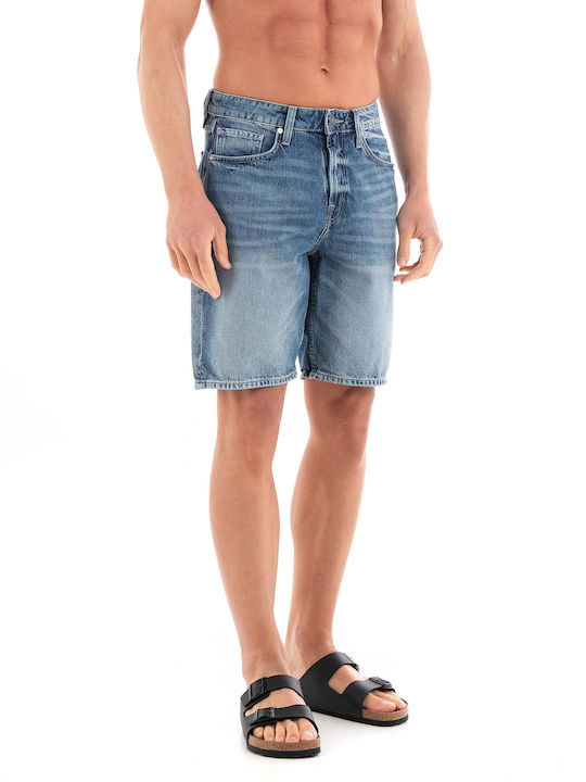 Guess Men's Shorts Jeans Blue