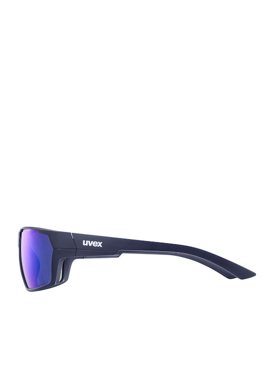 Uvex Sportstyle 233 P Unisex Sunglasses with Plastic Frame Deep Space Mat Litemirror Silver