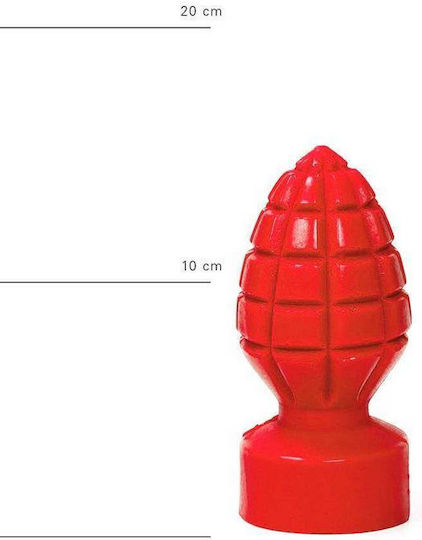 All Red Grenade Anal Plug Rot