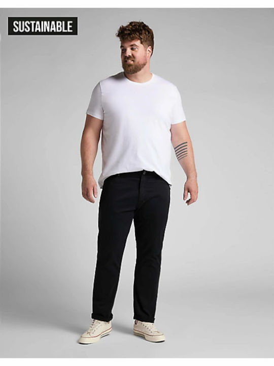 Lee Men's Trousers Elastic in Regular Fit Black