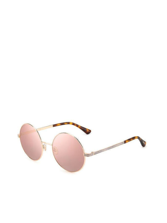 Jimmy Choo Women's Sunglasses with Rose Gold Metal Frame and Pink Lens Oriane/S 06J/2S