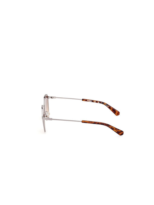 Guess Women's Sunglasses with Silver Metal Frame and Brown Gradient Lens GU8257 10F