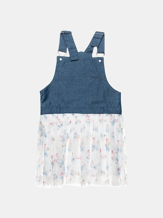 Alouette Kids Dress Tulle Floral Sleeveless White