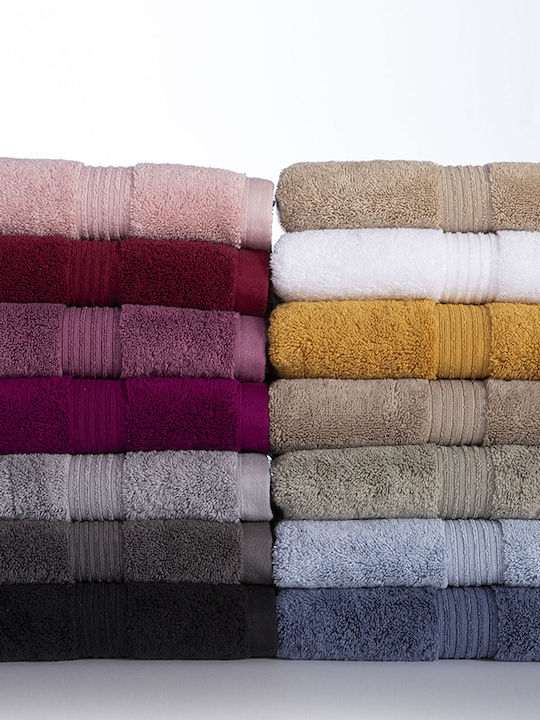 Nef-Nef Homeware Bath Towel Aegean 80x160cm Black Weight 705gr/m²