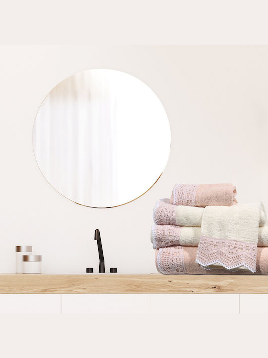 Das Home Σετ Πετσέτες Μπάνιου 3τμχ 0571 Ροζ Daily Βάρους 500gr/m²