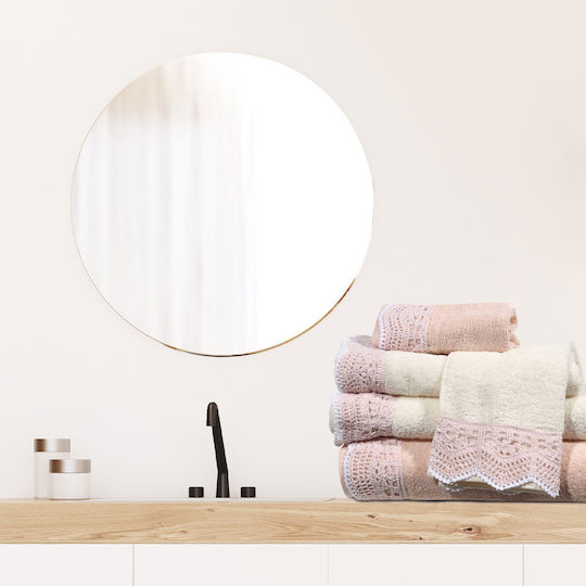 Das Home Σετ Πετσέτες Μπάνιου 3τμχ 0571 Ροζ Daily Βάρους 500gr/m²