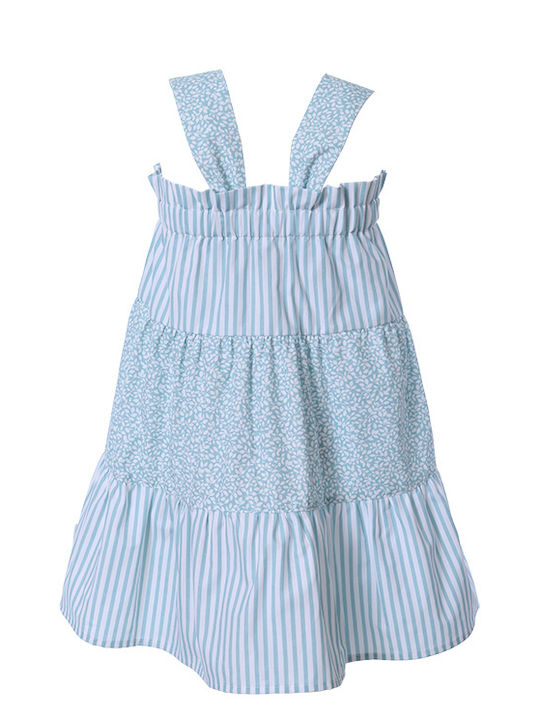 Matoufrance Kids Dress Striped Sleeveless Navy Blue