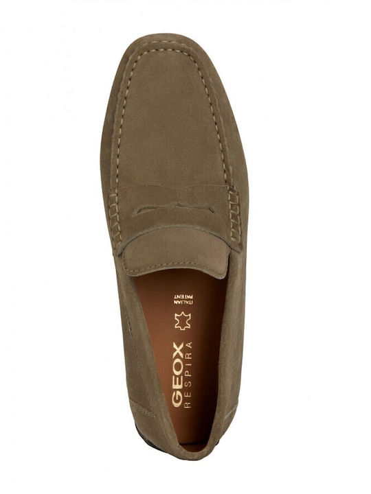 Kosmopolis Suede Ανδρικά Μοκασίνια σε Μπεζ Χρώμα
