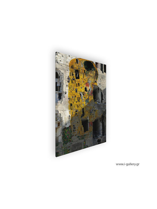 Graffiti The Kiss Painting Copy of Gustav Klimt on Canvas 100x150cm