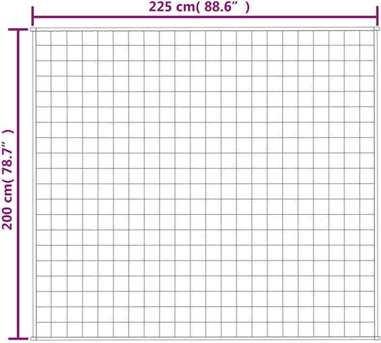 vidaXL Κουβέρτα Βαρύτητας Διπλή 200x225εκ. Μπλε