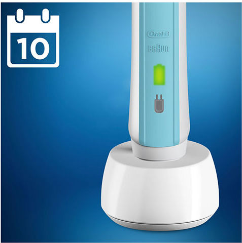 Oral-B Pro 1 500 3D White Ηλεκτρική Οδοντόβουρτσα με Χρονομετρητή Γαλάζια
