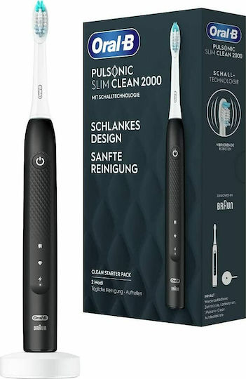 Oral-B Pulsonic Slim Clean 2000 Electric Toothbrush Black