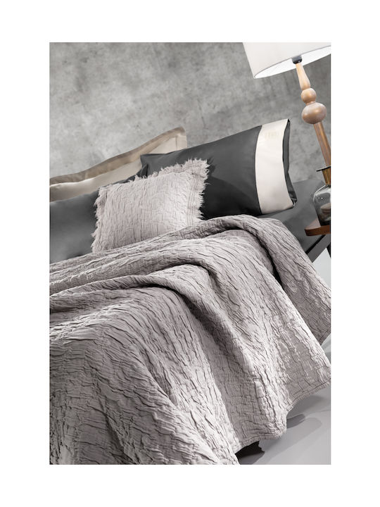 Guy Laroche Sofa Cushion Times Made of 100% Cotton Platinum 45x45cm