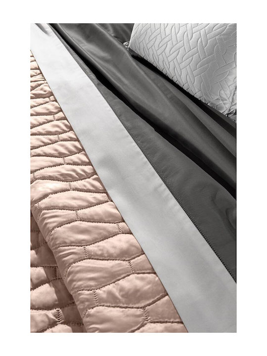 Guy Laroche Art Set Coverlet Queen Size Microsatin Amethyst 240x250cm 3pcs