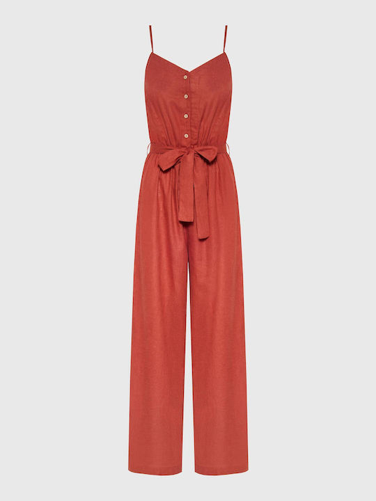 FBL007-12212 Women's One-piece Suit Orange Rust