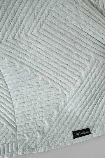 Guy Laroche Soleto Set Coverlet Queen Size Microfiber Ocean 250x240cm 2pcs