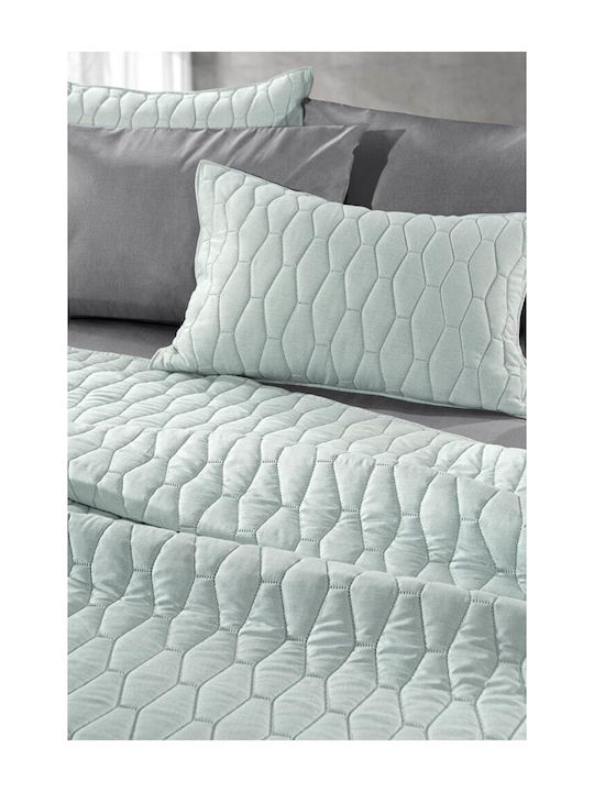Guy Laroche Diamante Set Coverlet Single Microfiber Ocean 160x240cm 2pcs