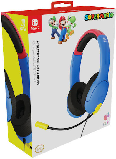 PDP LVL40 Airlite Mario Dash Over Ear Gaming Headset with Connection 3.5mm Mario Dash