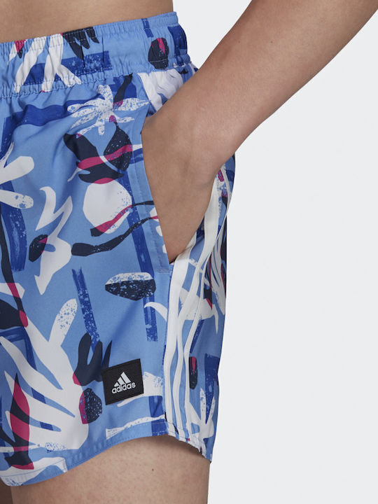 Seasonal Floral CLX Мъжки Бански Плувни Шорти Сини Флорален