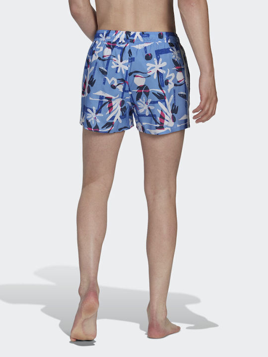 Seasonal Floral CLX Мъжки Бански Плувни Шорти Сини Флорален