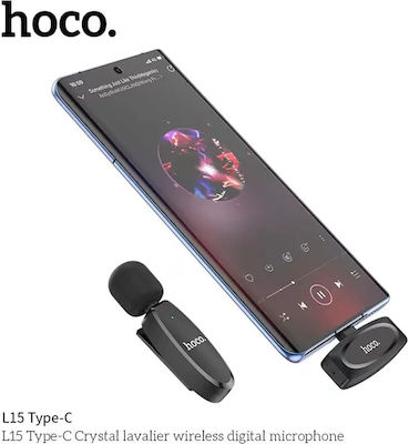 Hoco Wireless Condenser Microphone L15 Lapel for Voice