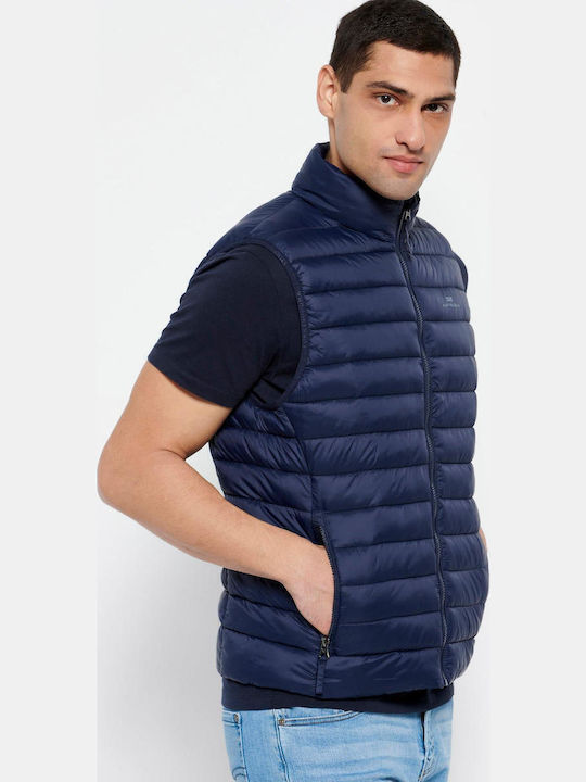 FBM007-00401 Sleeveless Jacket Puffer Navy Blue