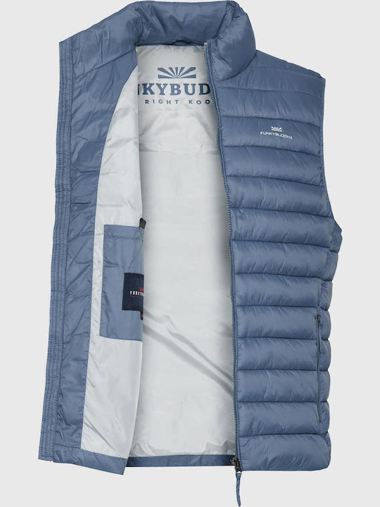 FBM007-00401 Sleeveless Jacket Puffer Dusty Blue