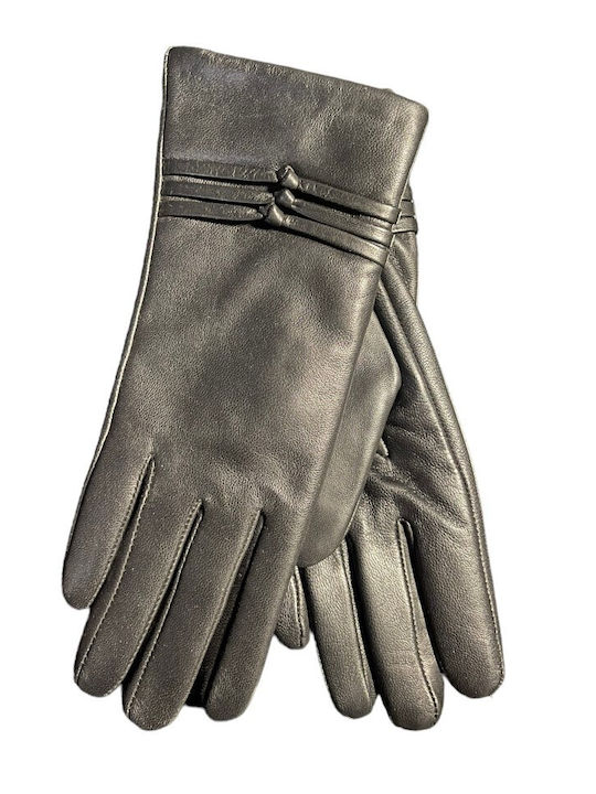 B-07 WOMEN'S LEATHER GLOVES BLACK