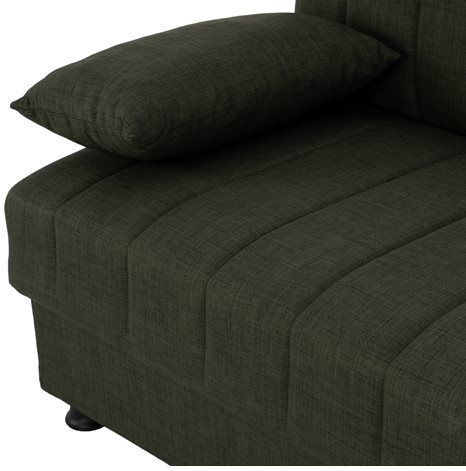 Andri Canapea Cu Trei Locuri Pat Cu Spațiu De Depozitare Verde Cipriotic 180x72x77cm
