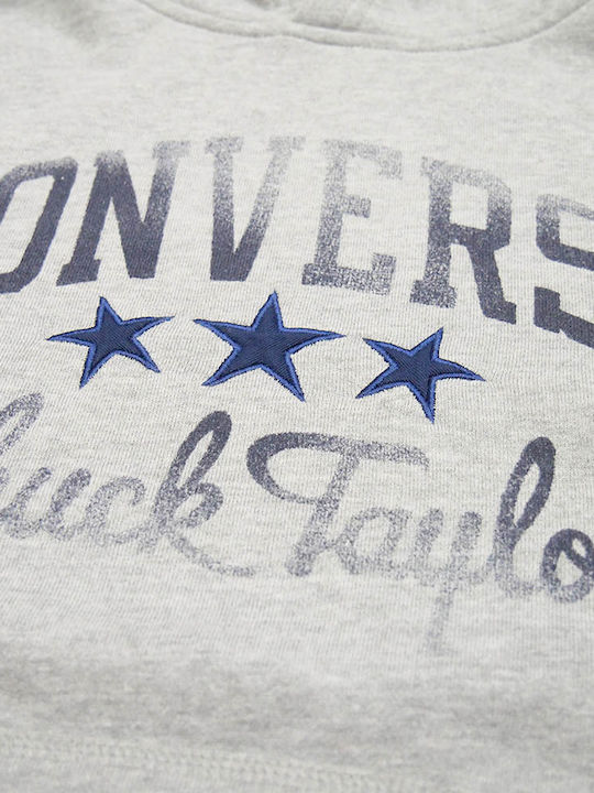 Kids Sweatshirt with Hood and Pockets Gray All Star Chuck