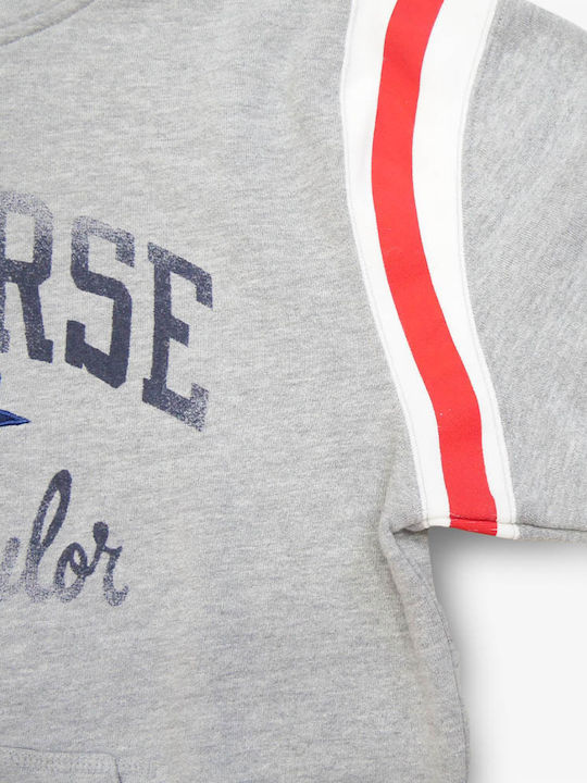 Kids Sweatshirt with Hood and Pockets Gray All Star Chuck