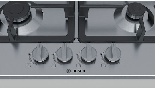 Bosch Gas Cooktop Autonomous Inox 58.2x52εκ. Silver